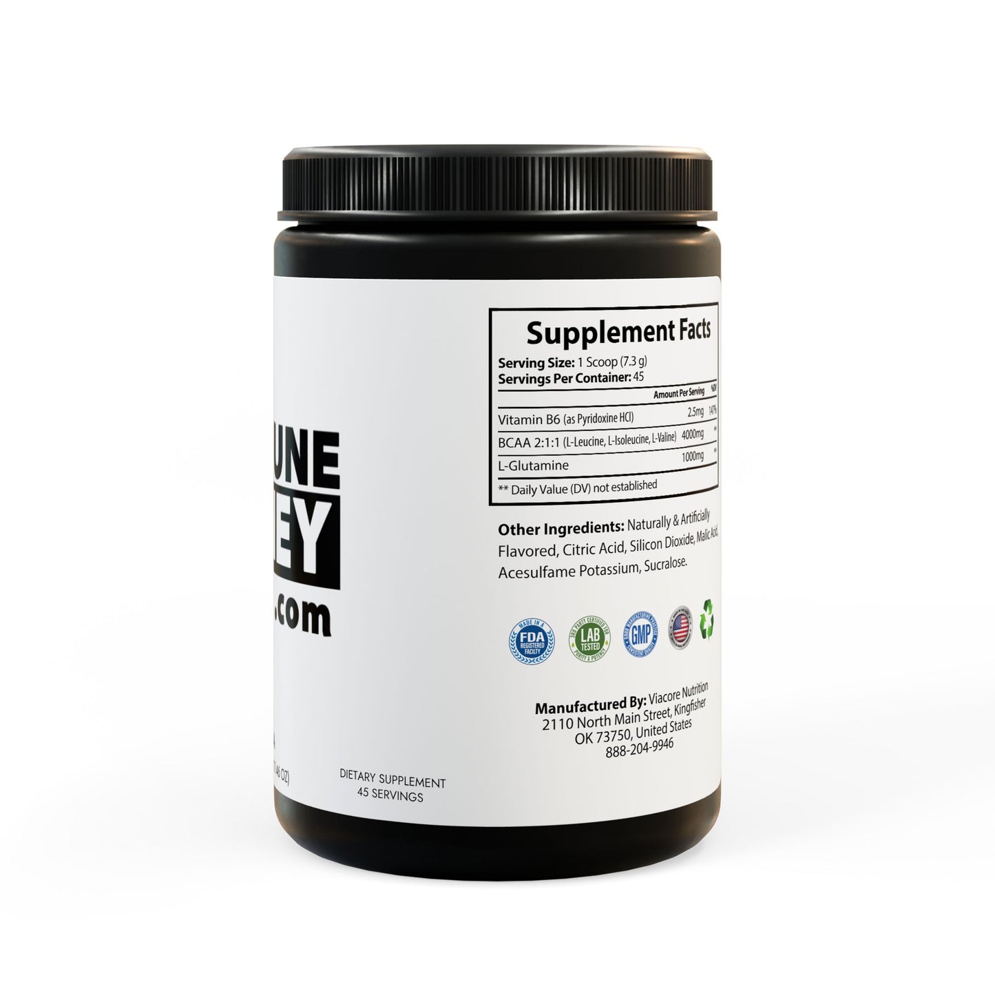 BCAA Supplement, Watermelon (325g, 11.46oz, 45 servings)