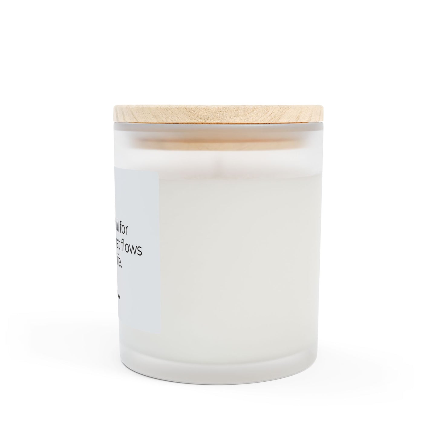 Gratitude Frosted Glass Candle - 11oz - Perfect Gift for Mindfulness and Self-Care