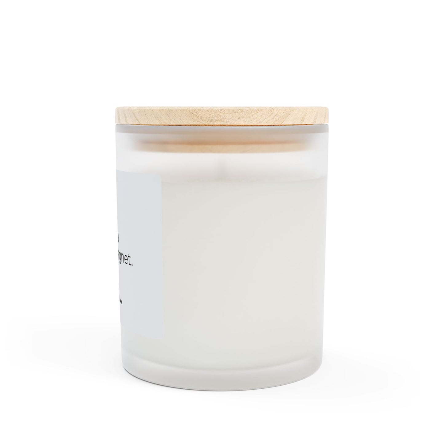 I am a fortune magnet. Frosted Glass Candle - 11oz - Perfect Gift for Mindfulness and Self-Care