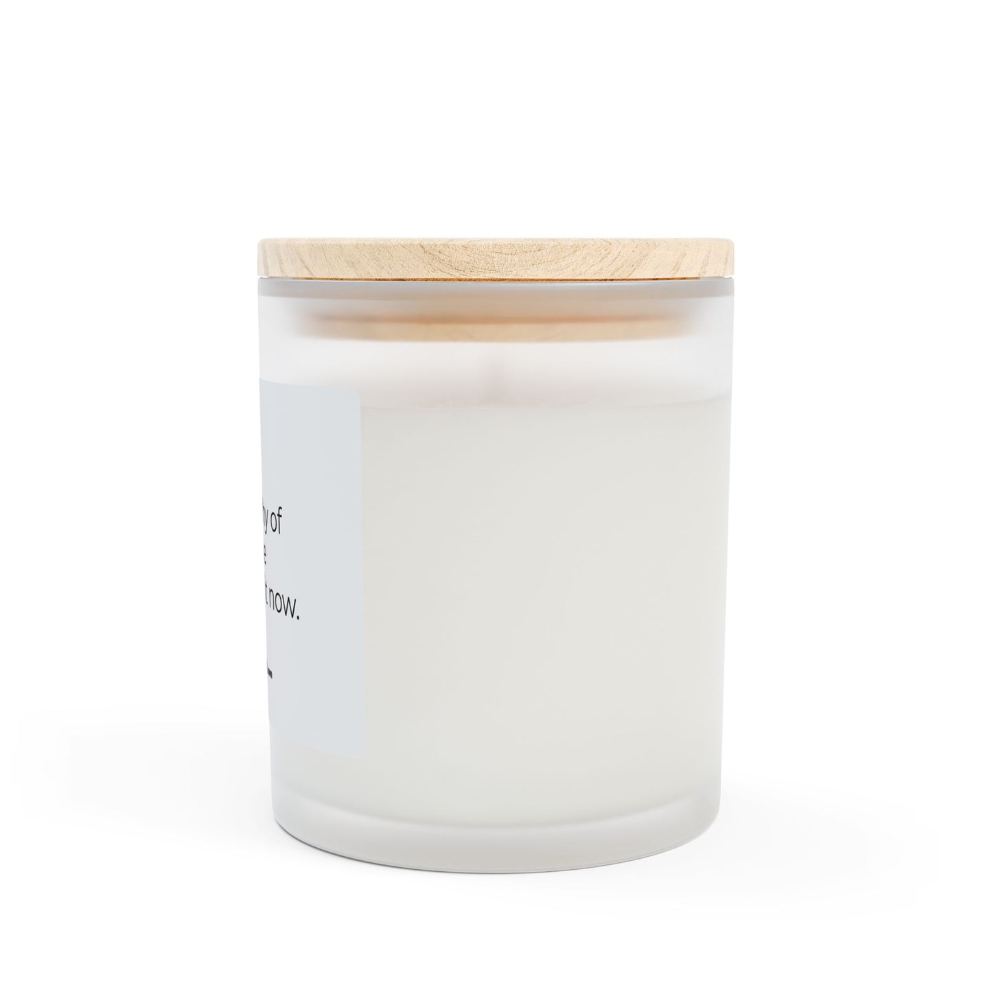 I am worthy of fortune and I claim it now. Frosted Glass Candle - 11oz - Perfect Gift for Mindfulness and Self-Care