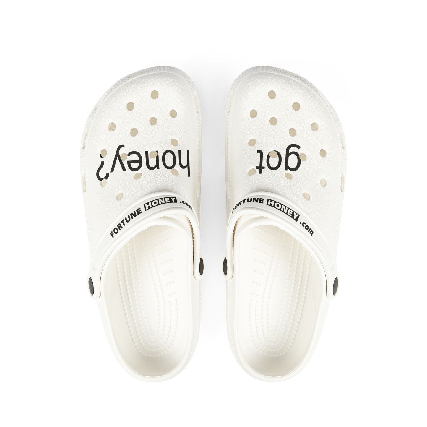 got honey? EVA Foam Rubber Shoes (AOP) from FortuneHoney.com