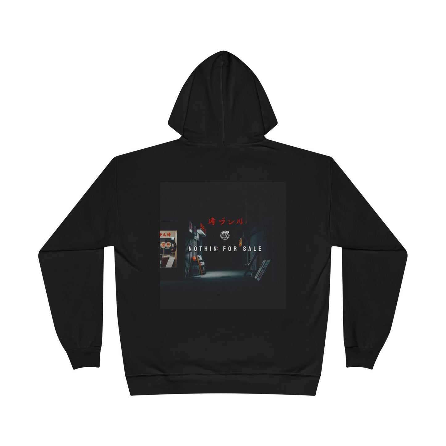Unisex Eco-Friendly Hoodie with 2190 Music 'Nothin for Sale' Graphic - Comfortable & Stylish for Everyday Wear