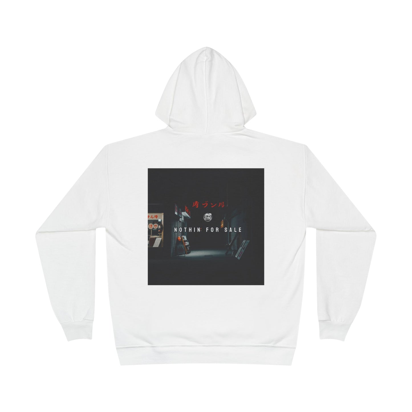 Unisex Eco-Friendly Hoodie with 2190 Music 'Nothin for Sale' Graphic - Comfortable & Stylish for Everyday Wear