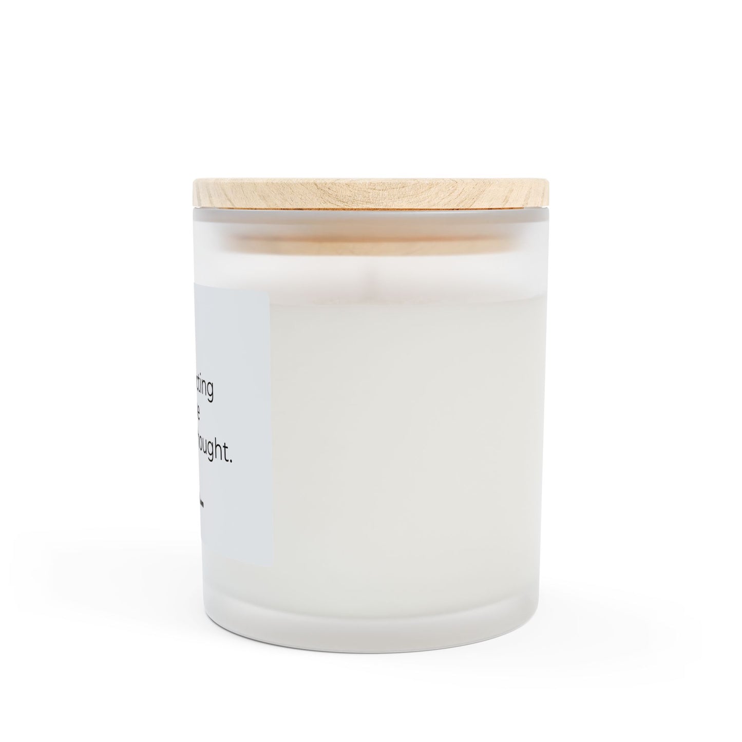 I am attracting fortune with every thought. Frosted Glass Candle - 11oz - Perfect Gift for Mindfulness and Self-Care