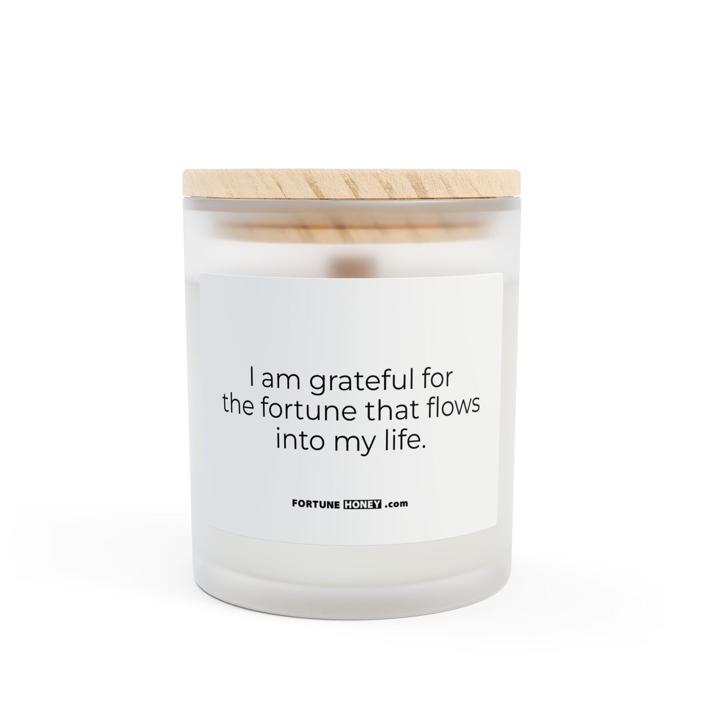 Gratitude Frosted Glass Candle - 11oz - Perfect Gift for Mindfulness and Self-Care