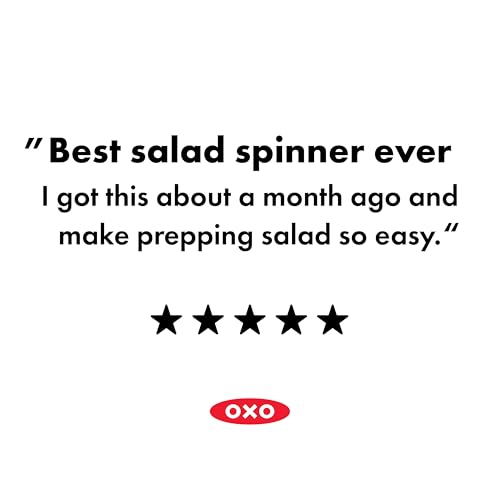 OXO Good Grips Large Salad Spinner - 6.22 Qt., White