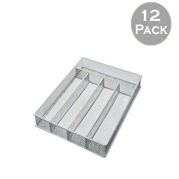 Mesh 5-part In-drawer Cutlery Organizer Kitchen Utensil Flatware Tray Model #196
