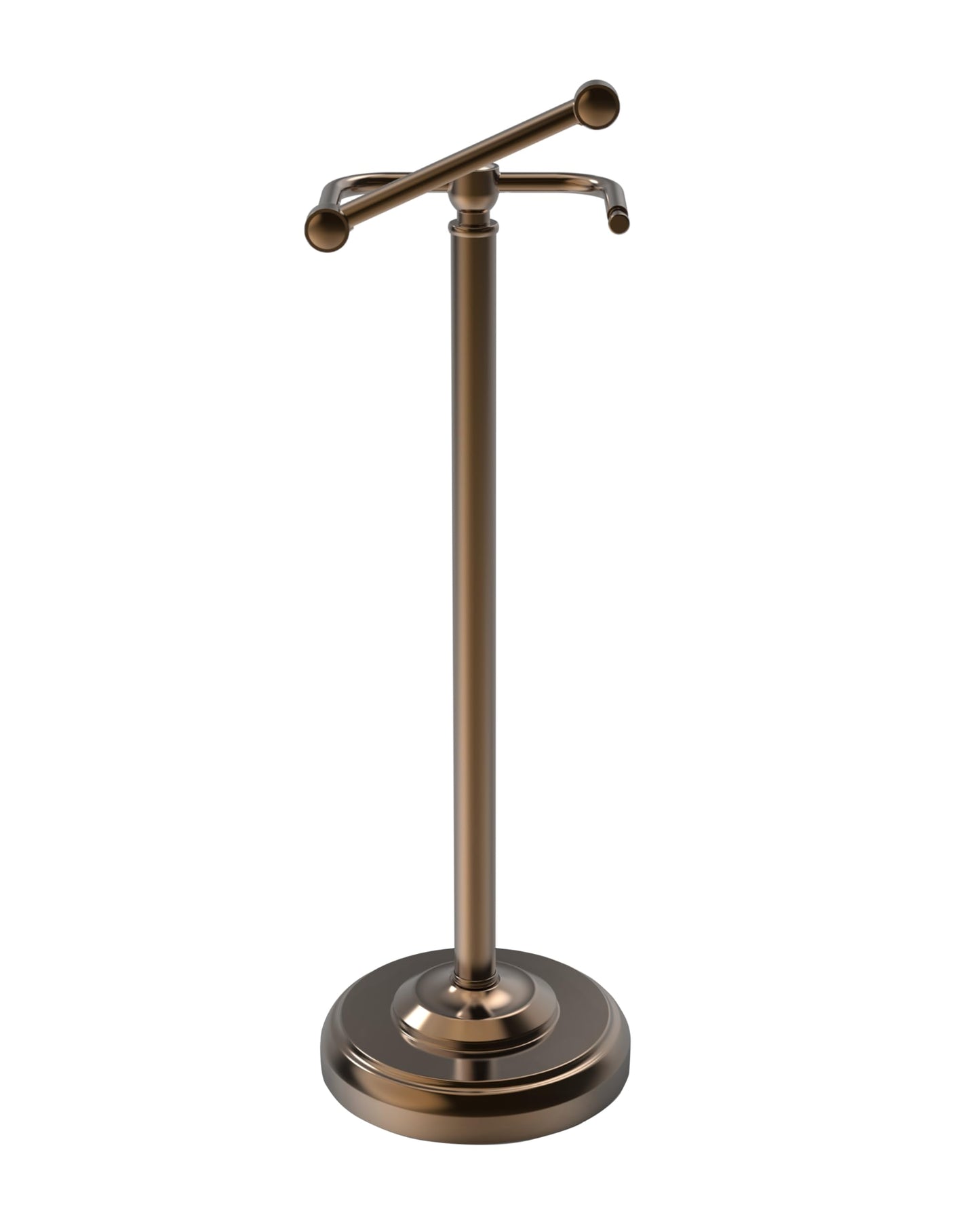 Toilet Paper Holder Stand, Brushed Nickel Toilet Paper Holder Free Standing, Post Pivoting Design & Stable Weighted Base SUS304 Stainless Steel for Bathroom(Mega Roll)