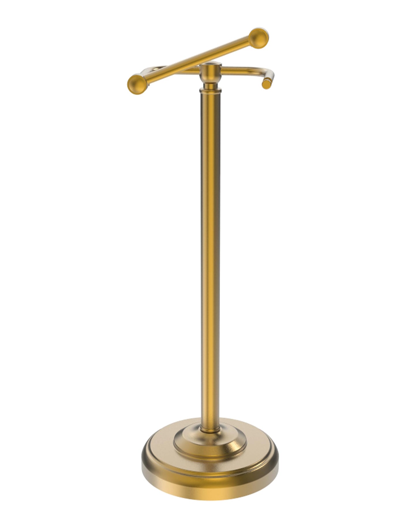 Toilet Paper Holder Stand, Brushed Nickel Toilet Paper Holder Free Standing, Post Pivoting Design & Stable Weighted Base SUS304 Stainless Steel for Bathroom(Mega Roll)