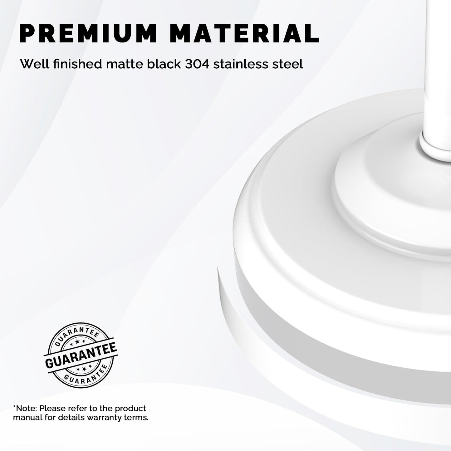 Toilet Paper Holder Stand, Brushed Nickel Toilet Paper Holder Free Standing, Post Pivoting Design & Stable Weighted Base SUS304 Stainless Steel for Bathroom(Mega Roll)