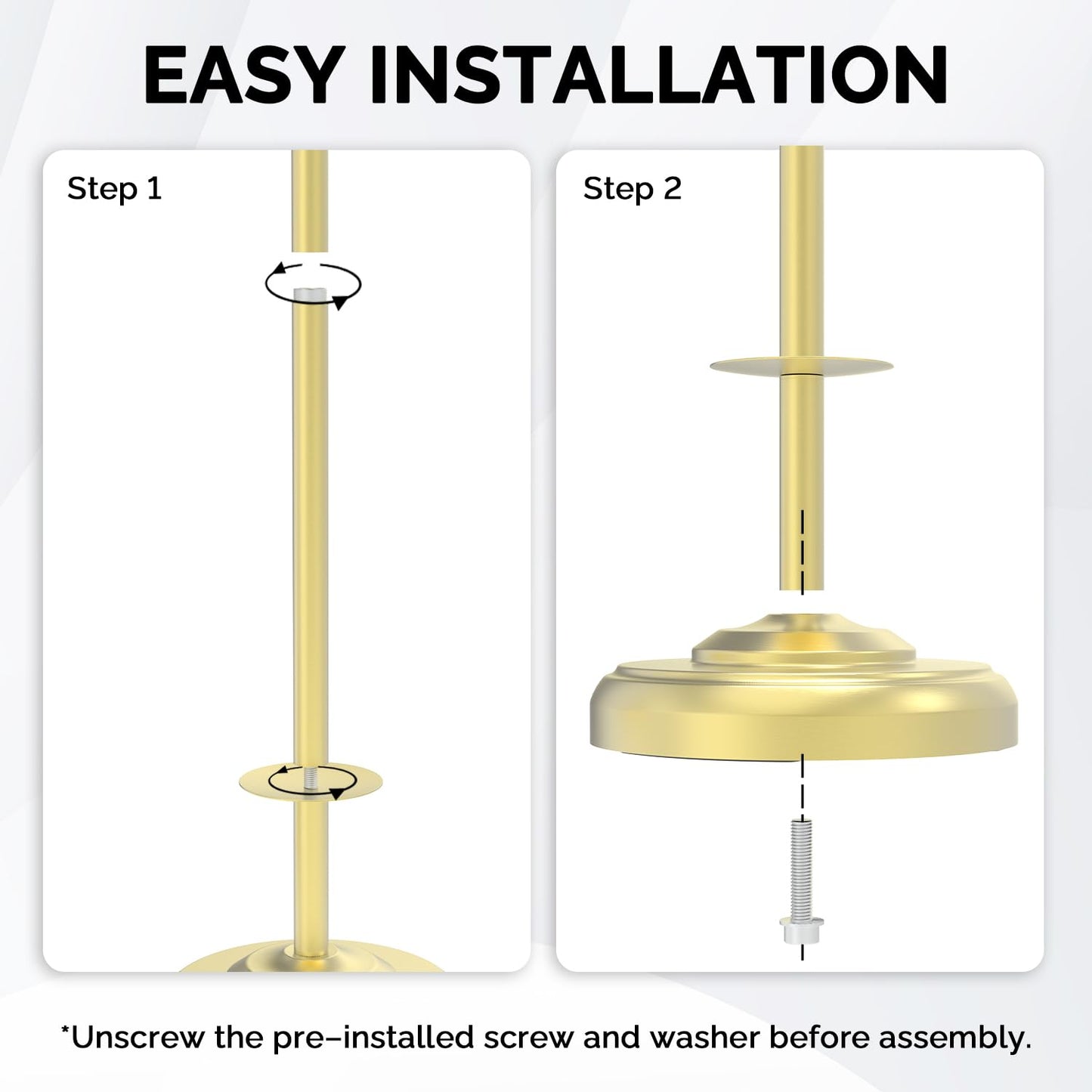 Toilet Paper Holder Stand, Brushed Nickel Toilet Paper Holder Free Standing, Post Pivoting Design & Stable Weighted Base SUS304 Stainless Steel for Bathroom(Mega Roll)