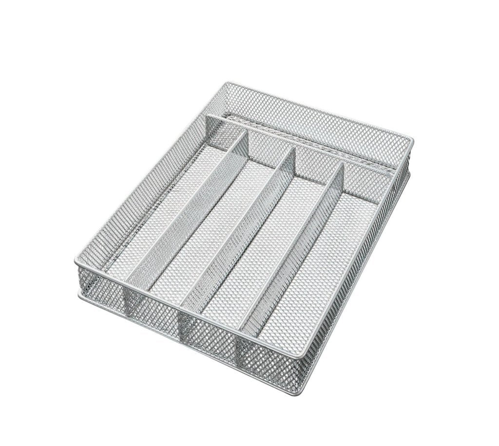 Mesh 5-part In-drawer Cutlery Organizer Kitchen Utensil Flatware Tray Model #196