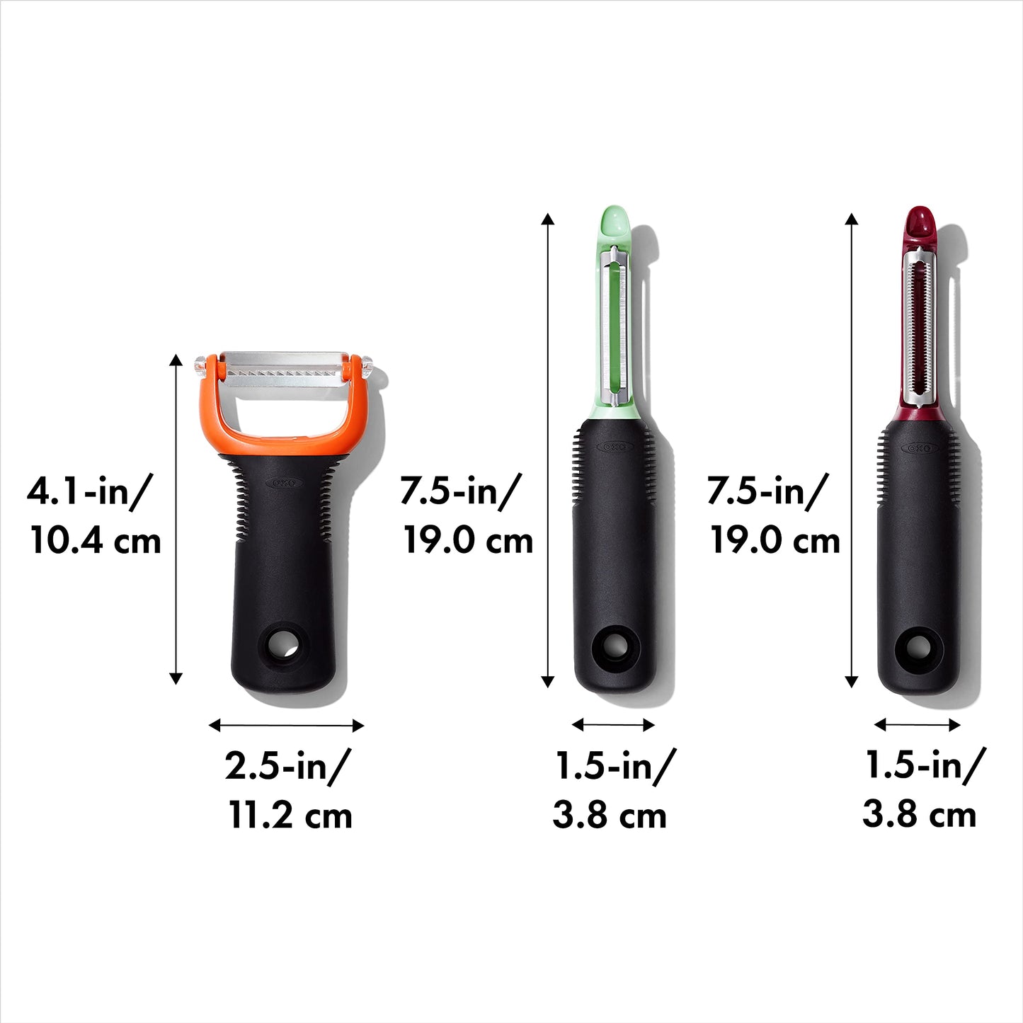 OXO Good Grips 3-Piece Peeler Set - Beet, Fennel, Yam