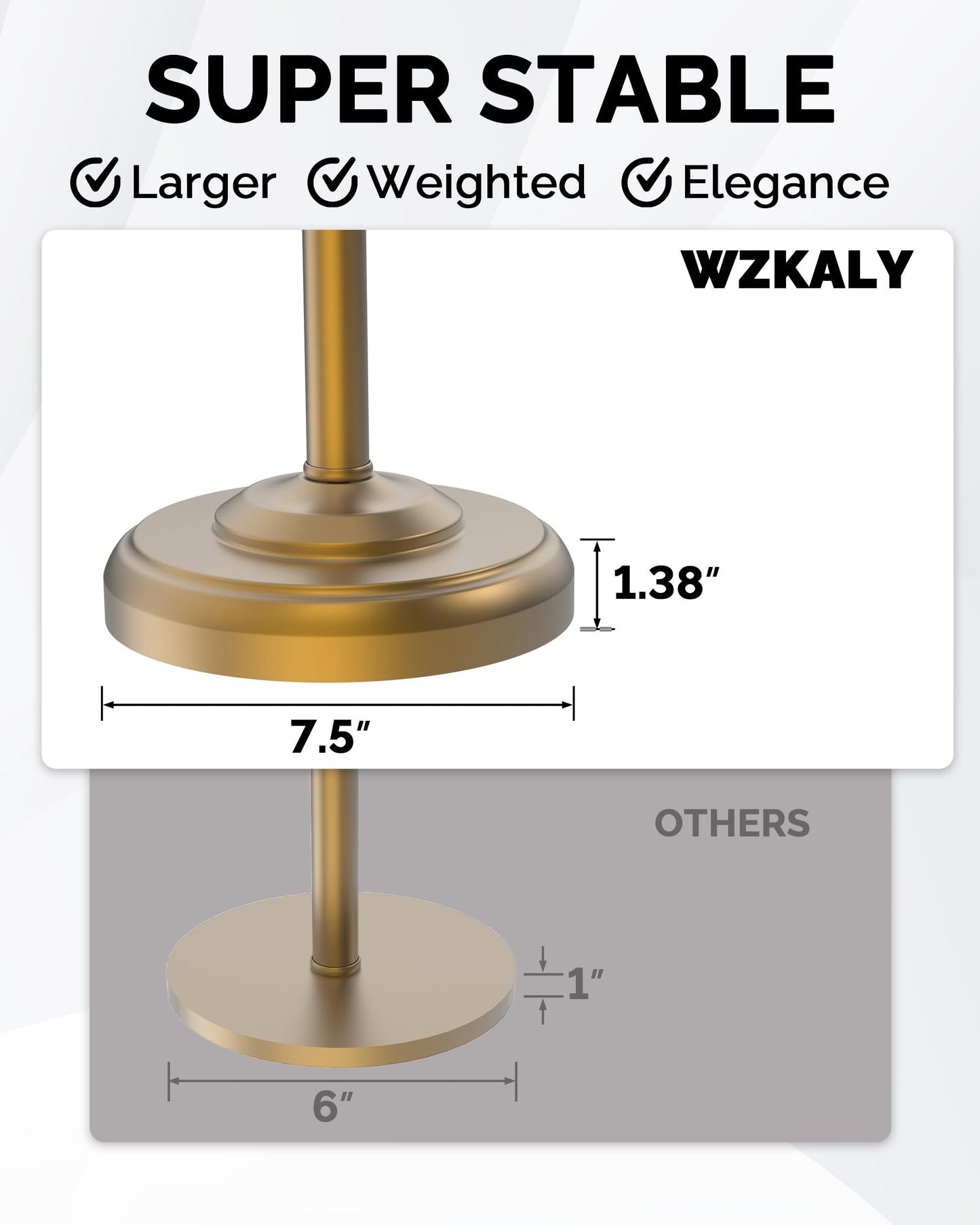 Toilet Paper Holder Stand, Brushed Nickel Toilet Paper Holder Free Standing, Post Pivoting Design & Stable Weighted Base SUS304 Stainless Steel for Bathroom(Mega Roll)