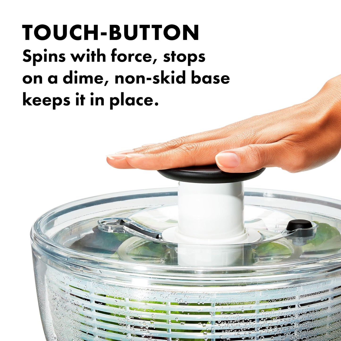 OXO Good Grips Large Salad Spinner - 6.22 Qt., White