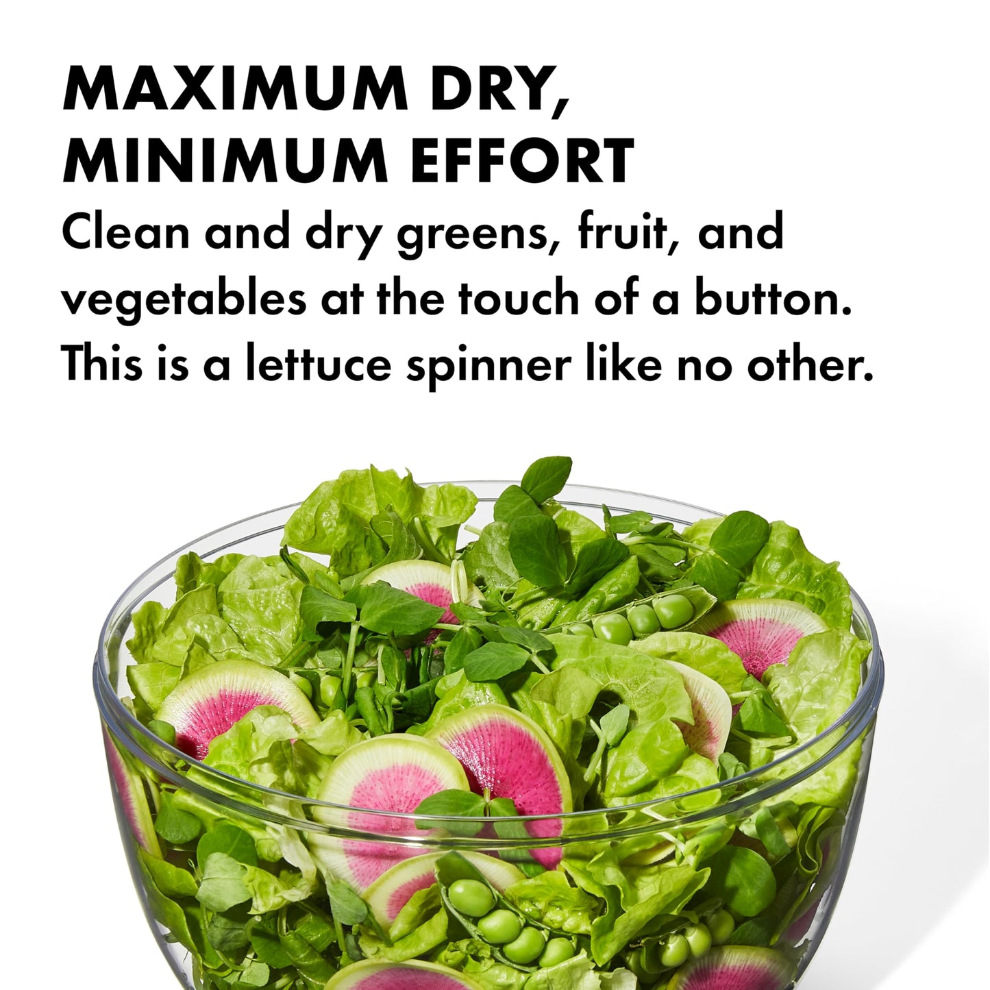 OXO Good Grips Large Salad Spinner - 6.22 Qt., White