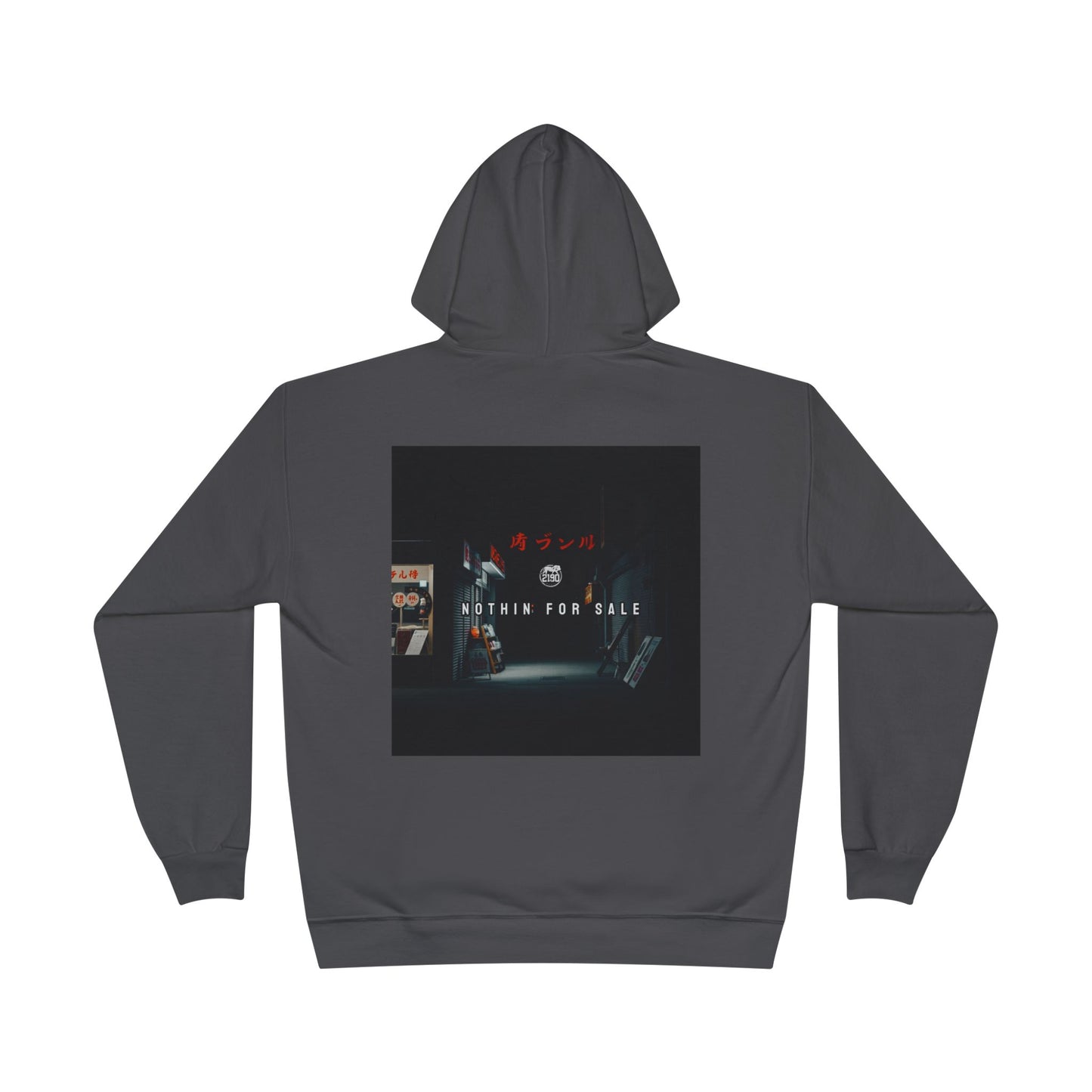 Unisex Eco-Friendly Hoodie with 2190 Music 'Nothin for Sale' Graphic - Comfortable & Stylish for Everyday Wear