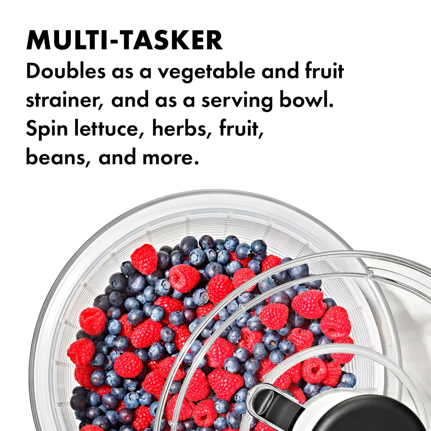 OXO Good Grips Large Salad Spinner - 6.22 Qt., White