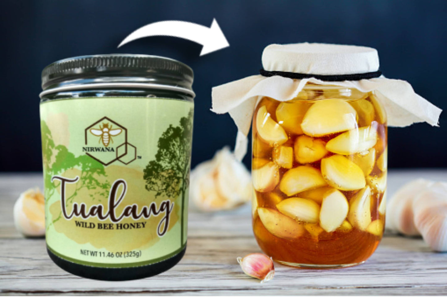 FortuneHoney.com - Tualang Raw Wild Bee Honey • Apis Dorsata • Multifloral • Unpasteurized • 11.46 oz