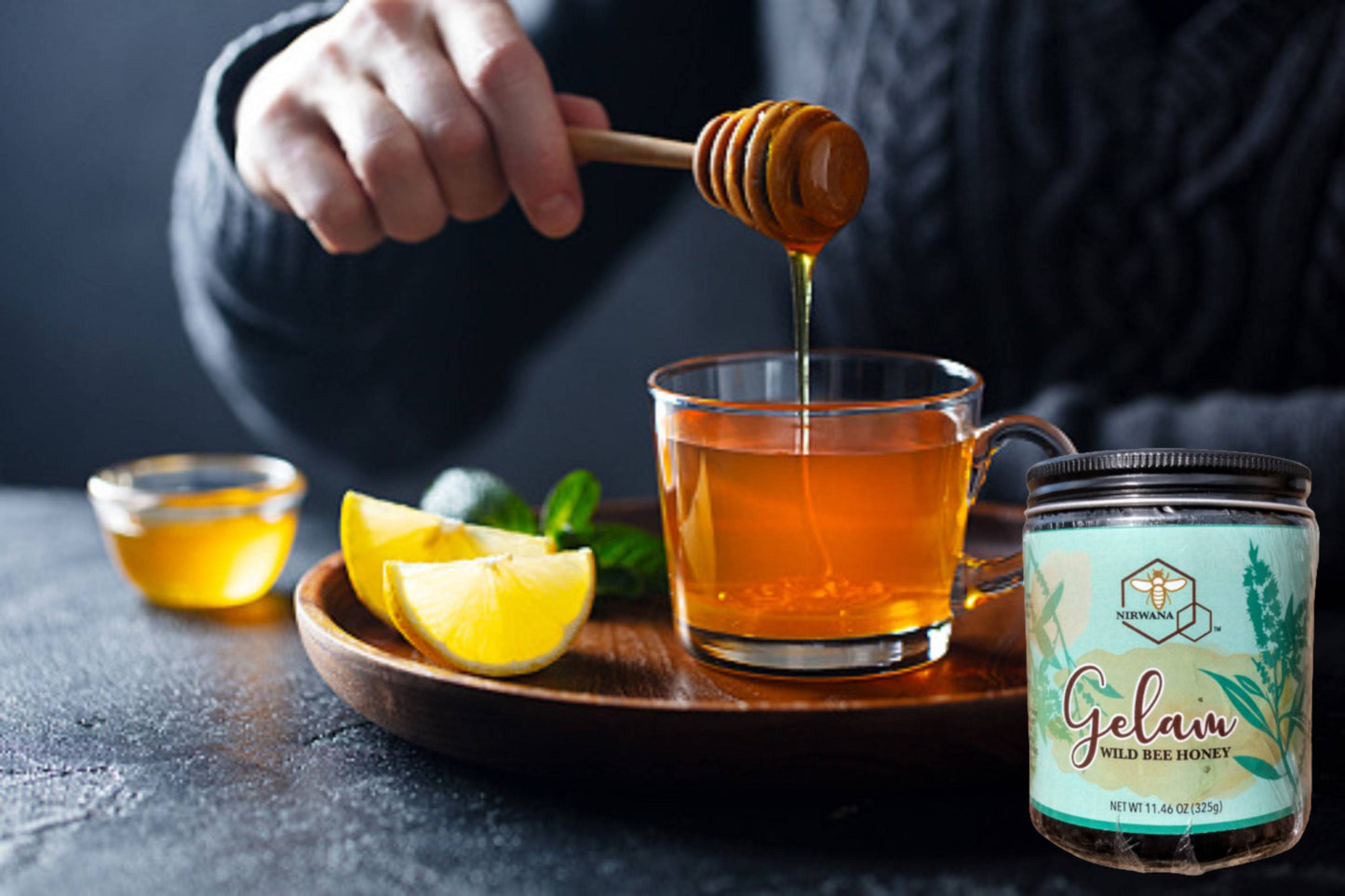 FortuneHoney.com - Gelam Raw Wild Bee Honey • Apis Dorsata • Monofloral • Unpasteurized • 11.46 oz