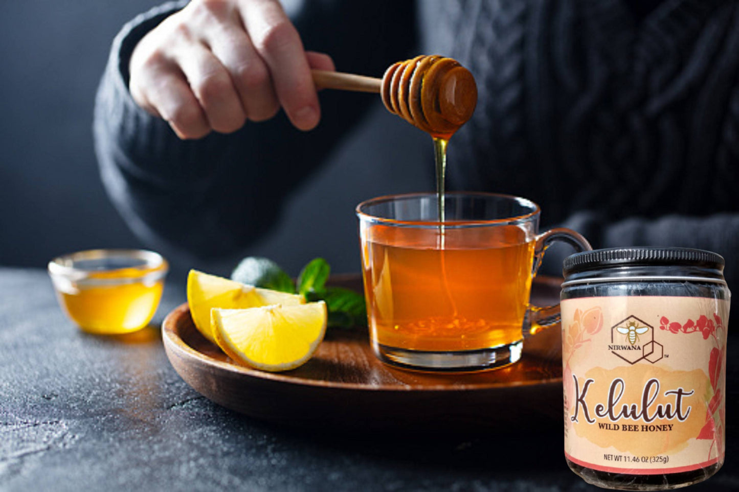 FortuneHoney.com - Kelulut Raw Wild Stingless Bee Honey • Trigona • Multifloral • Unpasteurized • 11.46 oz