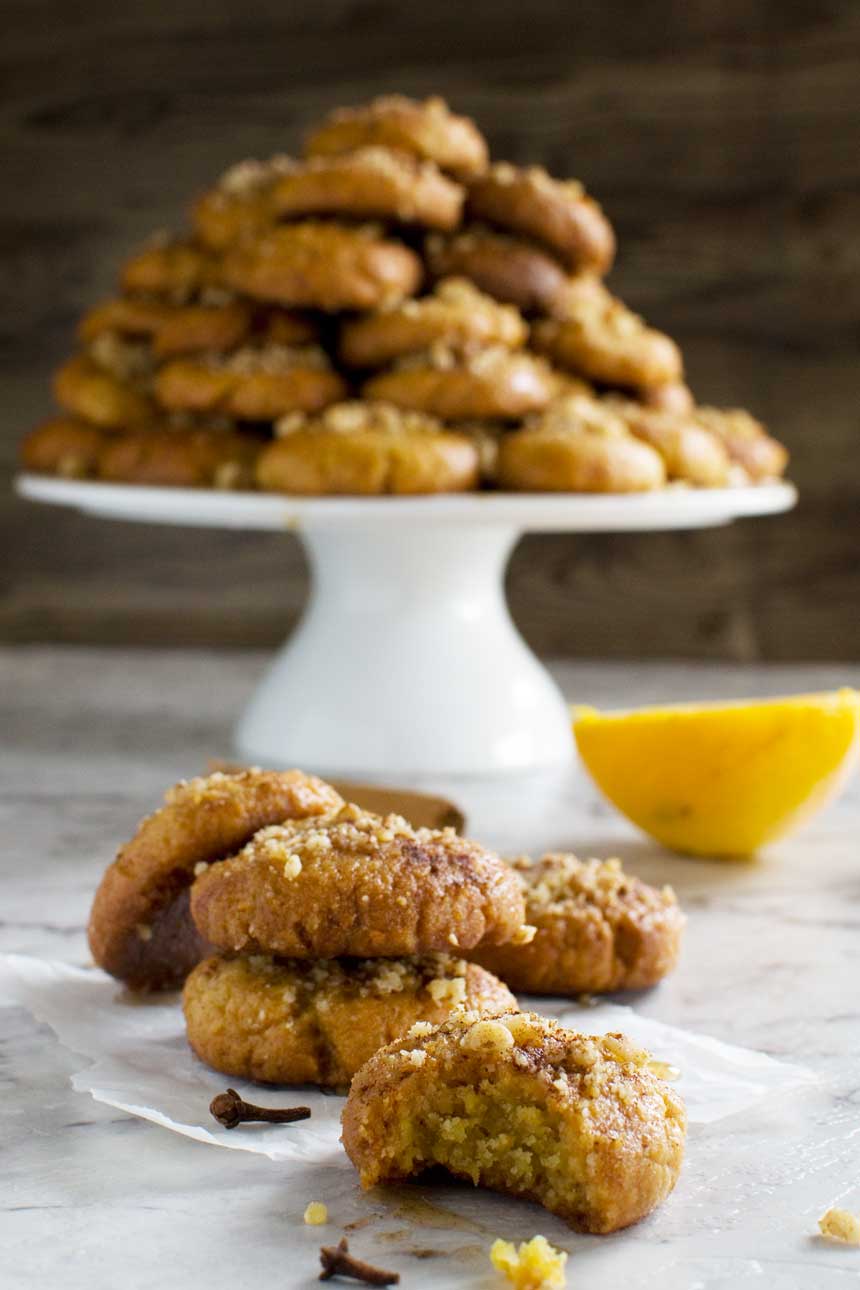 Melomakarona (Greek Christmas Honey Cookies)