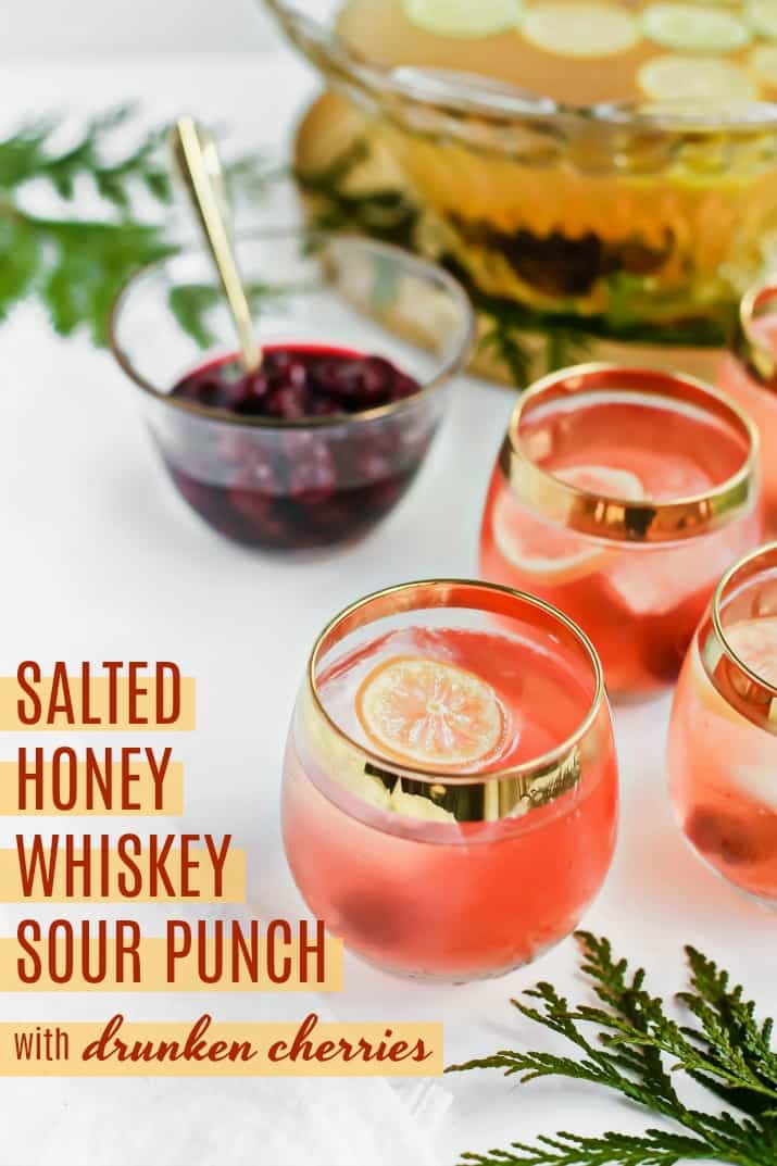 Best Whiskey Punch Recipe (with Salted Honey Simple Syrup)