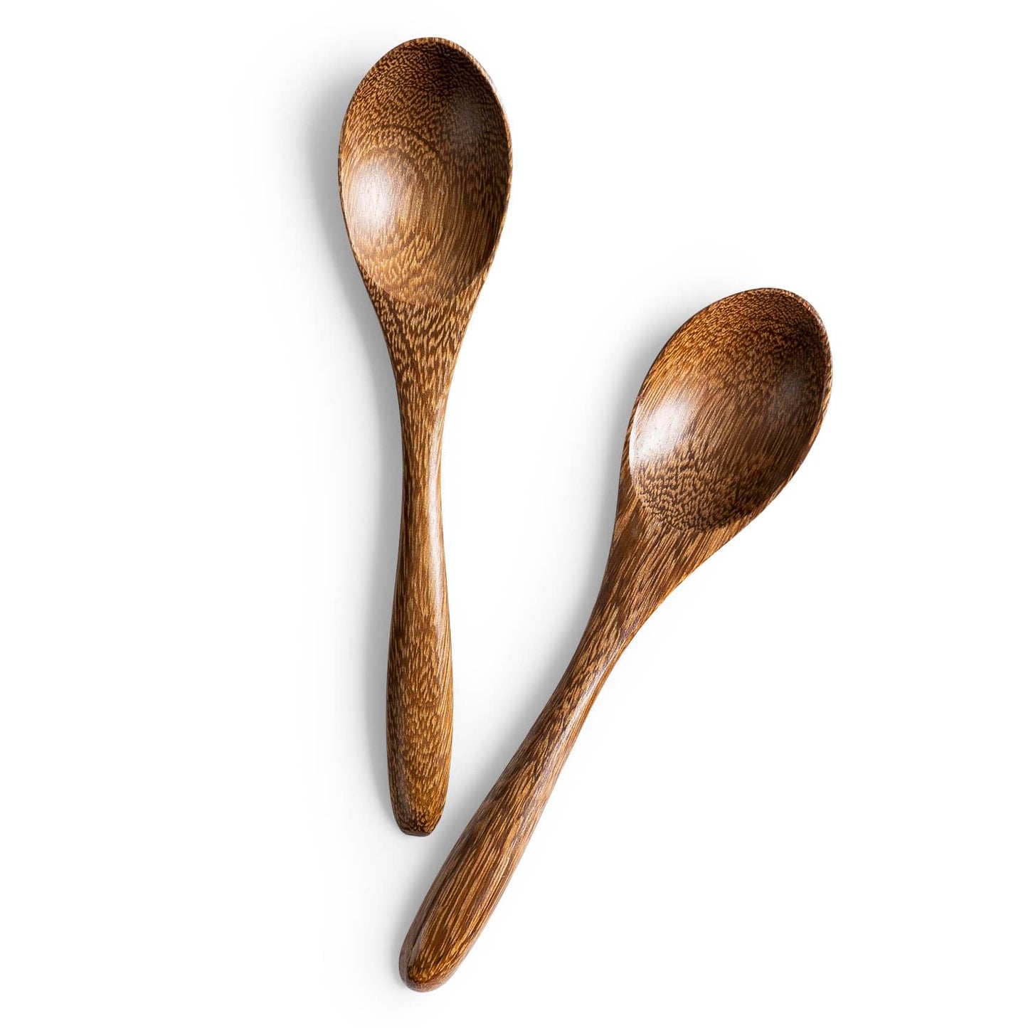 7 PCS Small Wooden Spoons, 5.8 Inch Honey Spoons for Tea, Acacia Wooden Honey Teaspoon for Coffee, Little Tiny Wood Spoons, Bamboo Table Spoon for stirring, Wooden Spoons for Utensils Set