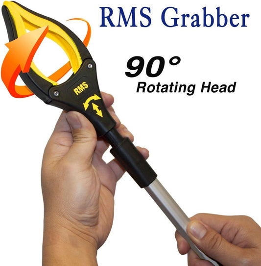 RMS 2-Pack 32 Inch and 19 Inch Grabber Reacher with Rotating Jaw - Mobility Aid Reaching Assist Tool