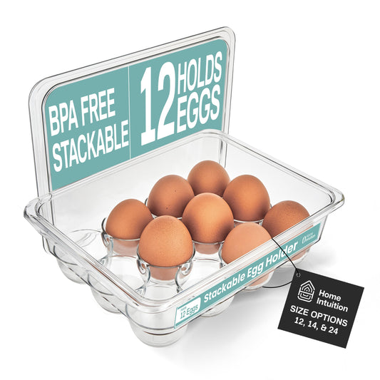 Home Intuition Round Plastic Clear Lazy Susan Turntable Food Storage Container for Kitchen (9" Round, 1 Pack)